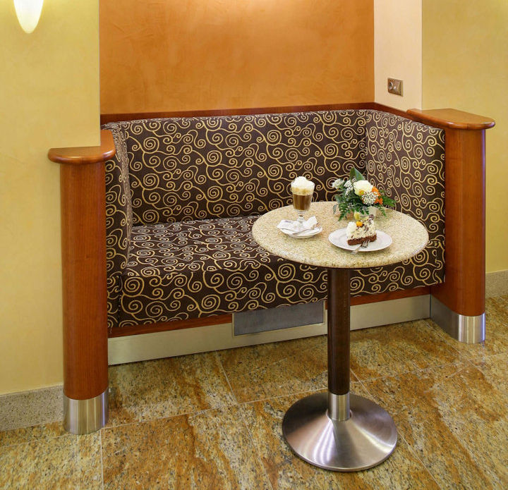 Hyggekrog på Hotel Adria i Prag