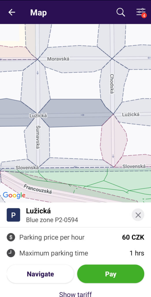 Parkering i blå zone